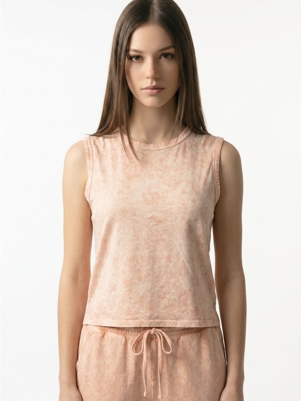 Rachel Zoe Women’s Medium Pink Top Sleeveless Tie Dye 100% Cotton